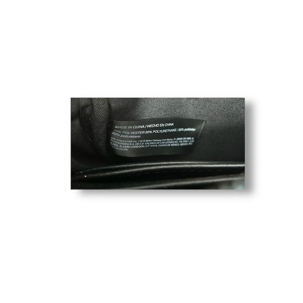 Chico's Black Cell Phone Crossbody Bag‎ Adjustable Strap Detachable Pouch